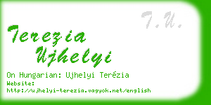 terezia ujhelyi business card